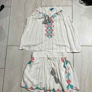 Blue Island Short and Tank Top Set